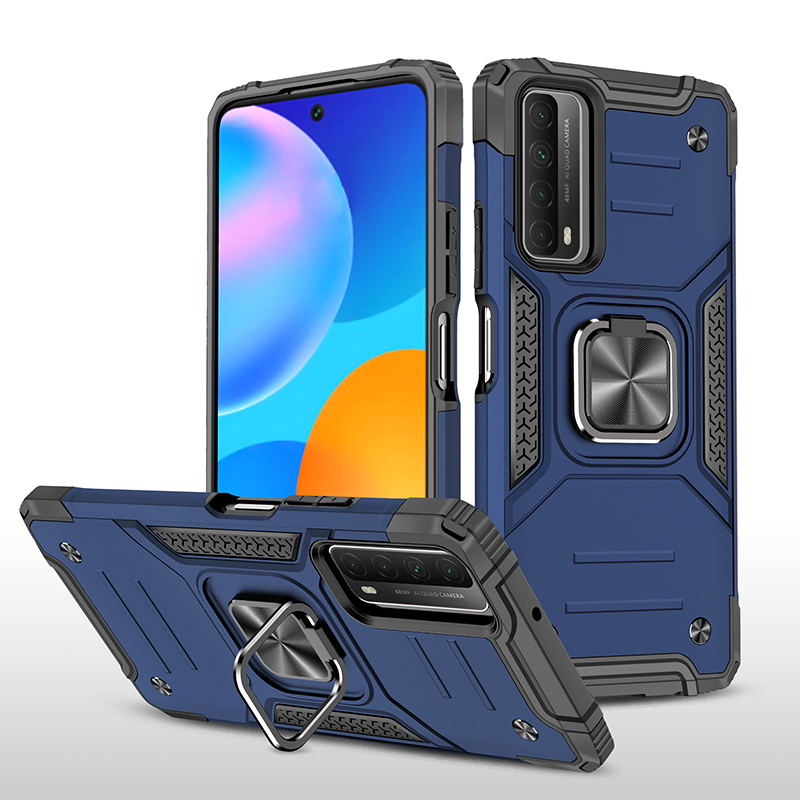 фото Противоударный чехол legion case для huawei p smart 2021 (синий) black panther