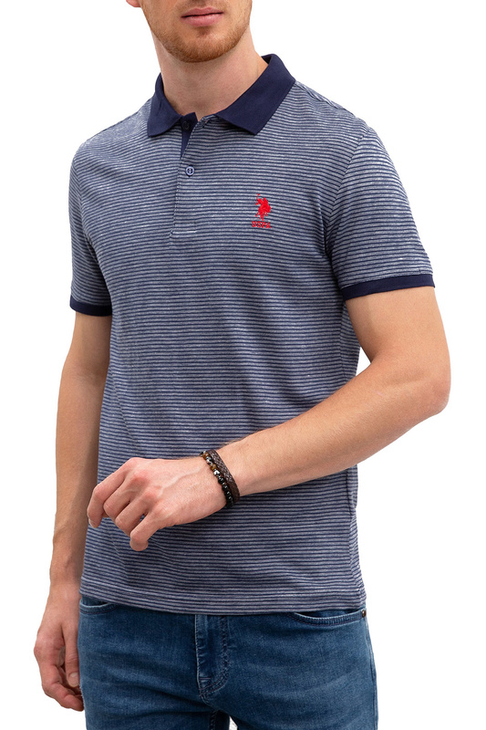 

Футболка-поло мужская G081GL0110MATUYAS U.S. POLO Assn. синяя S, G081GL0110MATUYAS