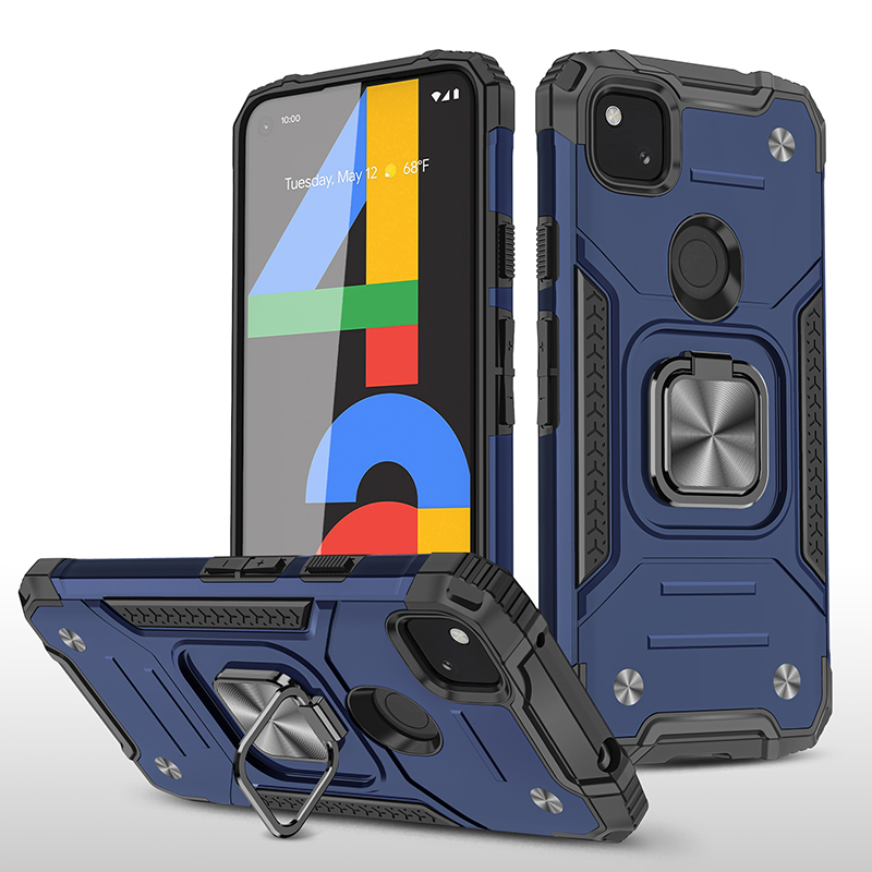 фото Противоударный чехол legion case для google pixel 4a (синий) black panther