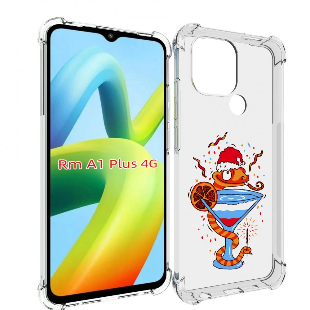 

Чехол MyPads змейка для Xiaomi Redmi A1 Plus +, Прозрачный, Tocco