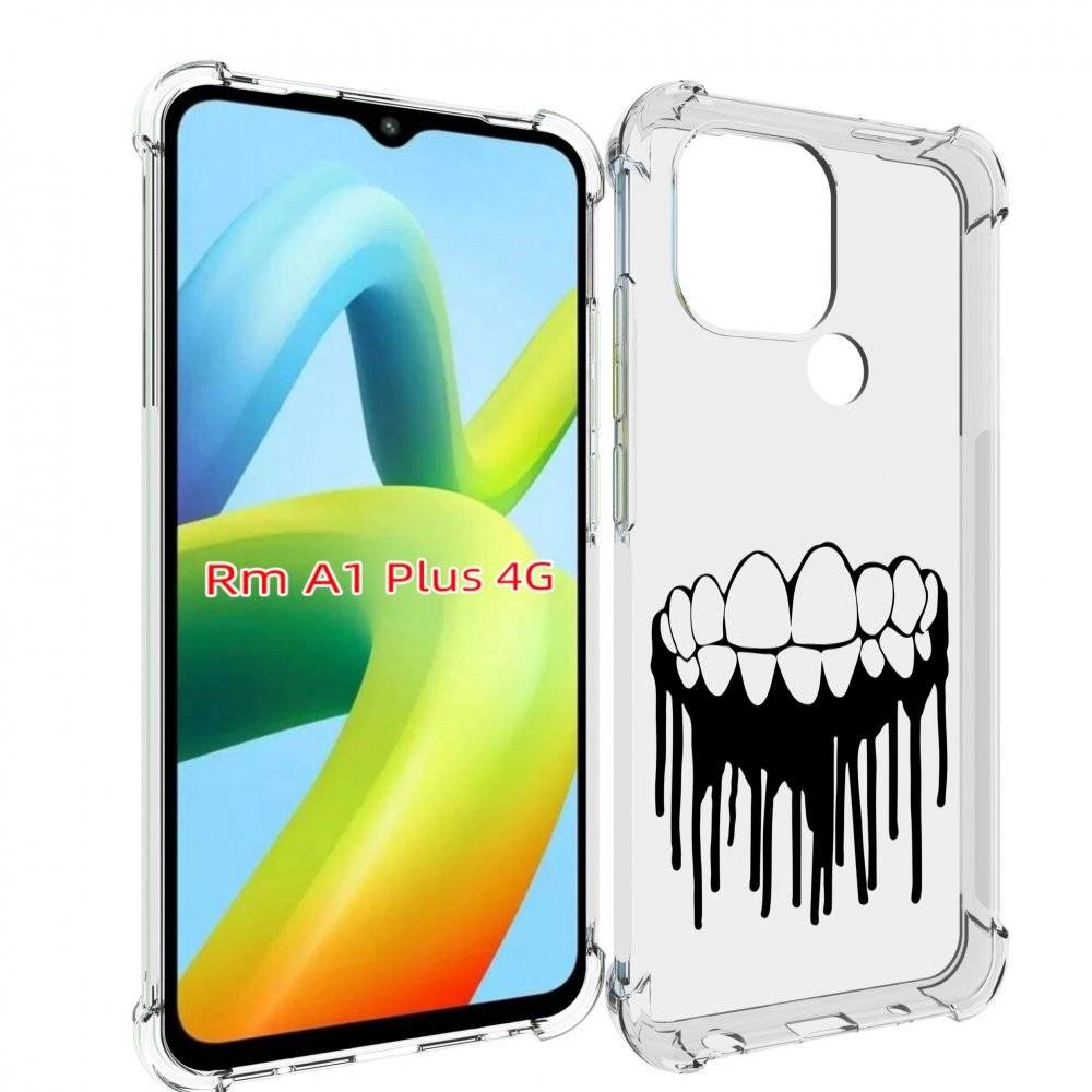 

Чехол MyPads зубы для Xiaomi Redmi A1 Plus +, Прозрачный, Tocco