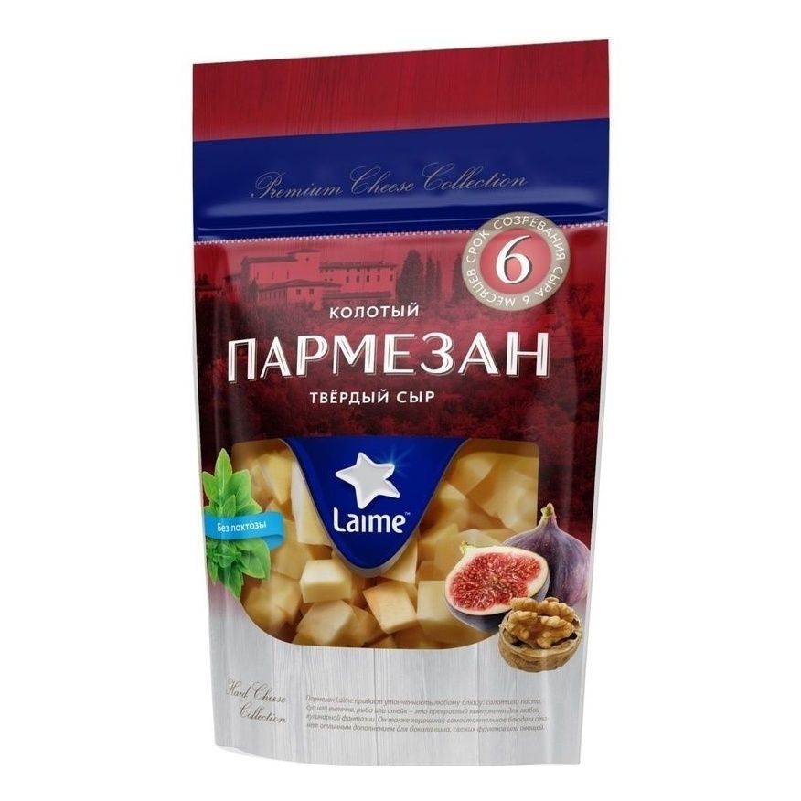 

Сыр твердый Laime Пармезан колотый 40% 125 г