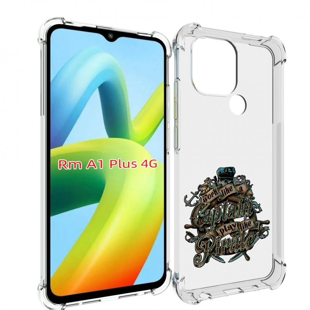 

Чехол MyPads капитан пиратов для Xiaomi Redmi A1 Plus +, Прозрачный, Tocco