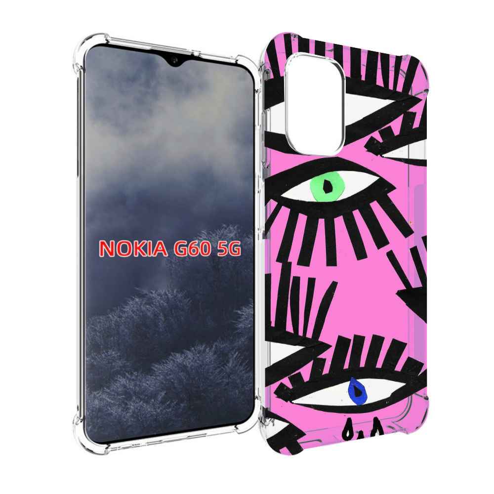 

Чехол MyPads глазки абстракция для Nokia G60 5G, Прозрачный, Tocco