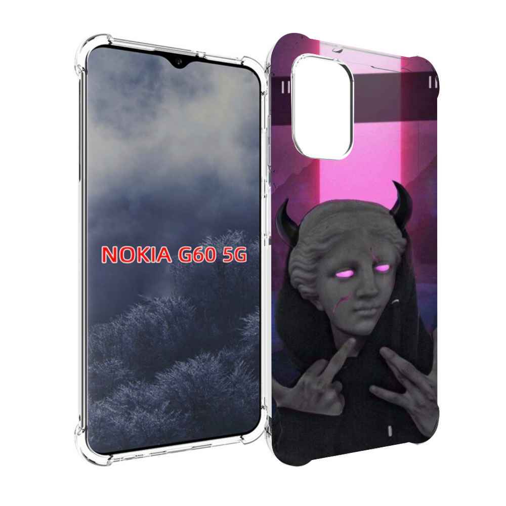 

Чехол MyPads глитч-статуя для Nokia G60 5G, Прозрачный, Tocco