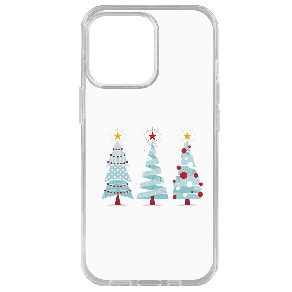 

Чехол-накладка Krutoff Clear Case Новоёлка для iPhone 14 Pro Max, Прозрачный