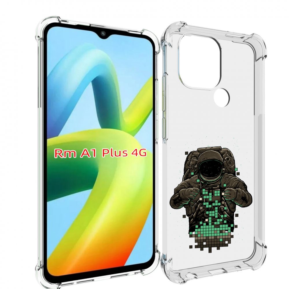 

Чехол MyPads космонавт с пикселями для Xiaomi Redmi A1 Plus +, Прозрачный, Tocco