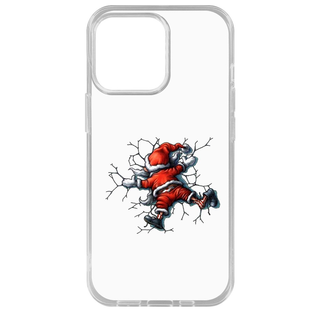 

Чехол-накладка Krutoff Clear Case После праздника для iPhone 14 Pro Max, Прозрачный