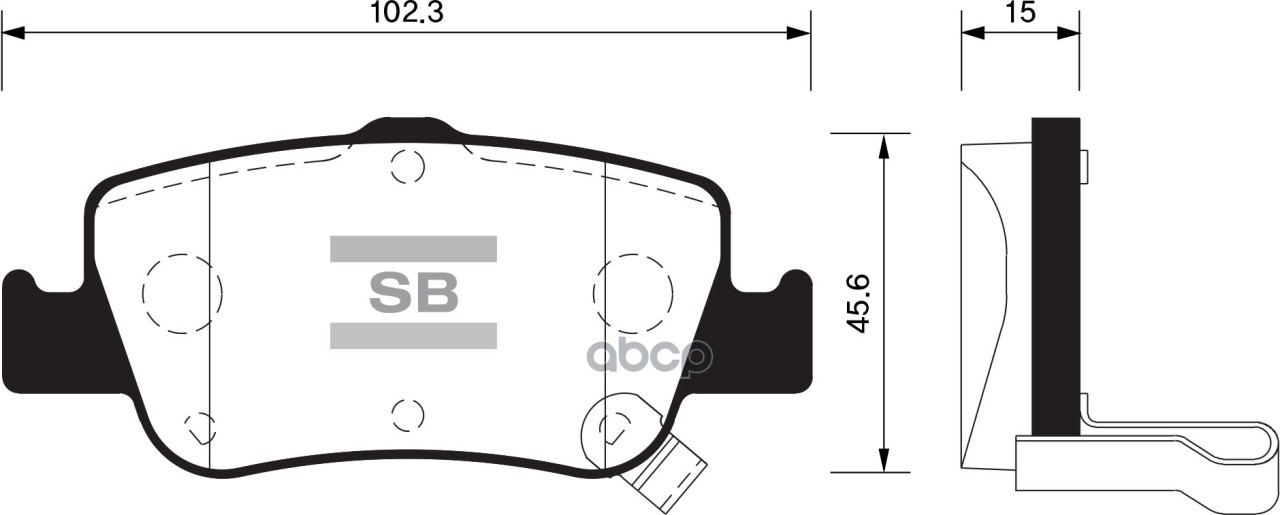 

Тормозные колодки Sangsin brake задние дисковые для Тоуоtа Аuris 2007- SP1501
