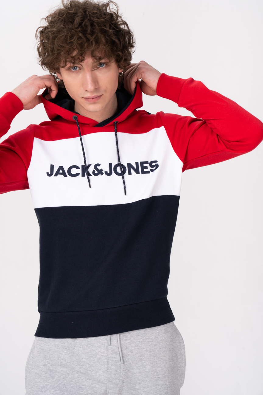 

Толстовка мужская Jack & Jones 12172344 красная 48 RU, 12172344