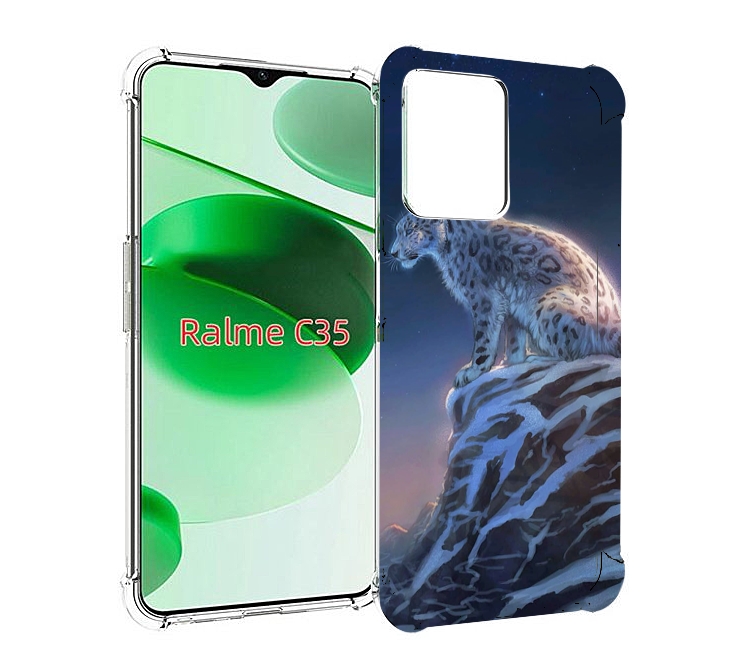 

Чехол MyPads Одинокий-Барс для Realme C35 / Narzo 50A Prime, Прозрачный, Tocco