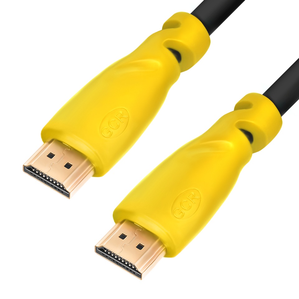 Кабель GCR GCR-HM301 HDMI - HDMI 1 м Yellow/Black