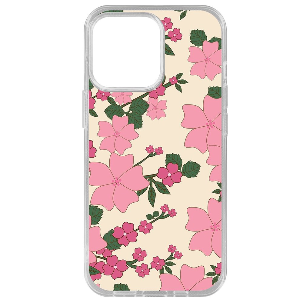 

Чехол-накладка Krutoff Clear Case Цветочный паттерн 1 для iPhone 14 Pro Max