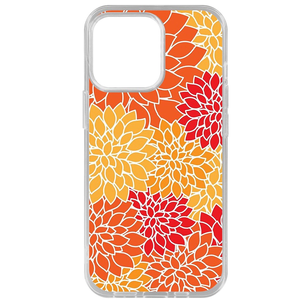 

Чехол-накладка Krutoff Clear Case Цветочный паттерн 7 для iPhone 14 Pro Max, Прозрачный