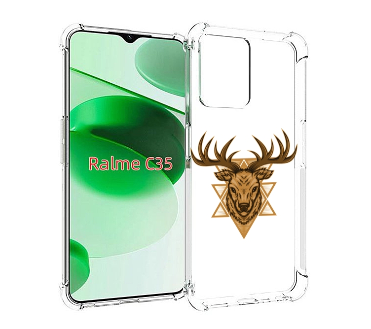 

Чехол MyPads Олень для Realme C35 / Narzo 50A Prime, Прозрачный, Tocco