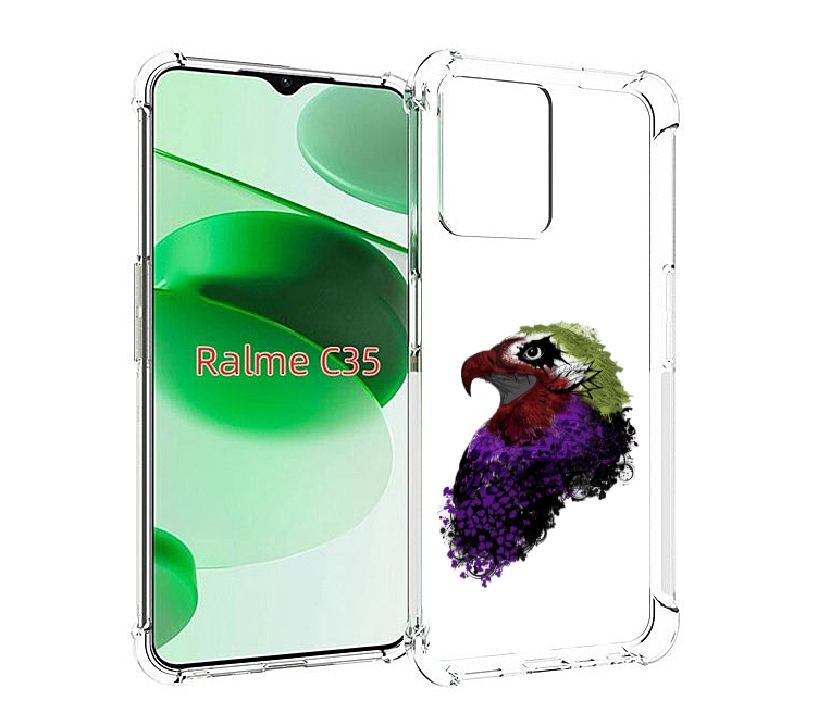 

Чехол MyPads Орел для Realme C35 / Narzo 50A Prime, Прозрачный, Tocco