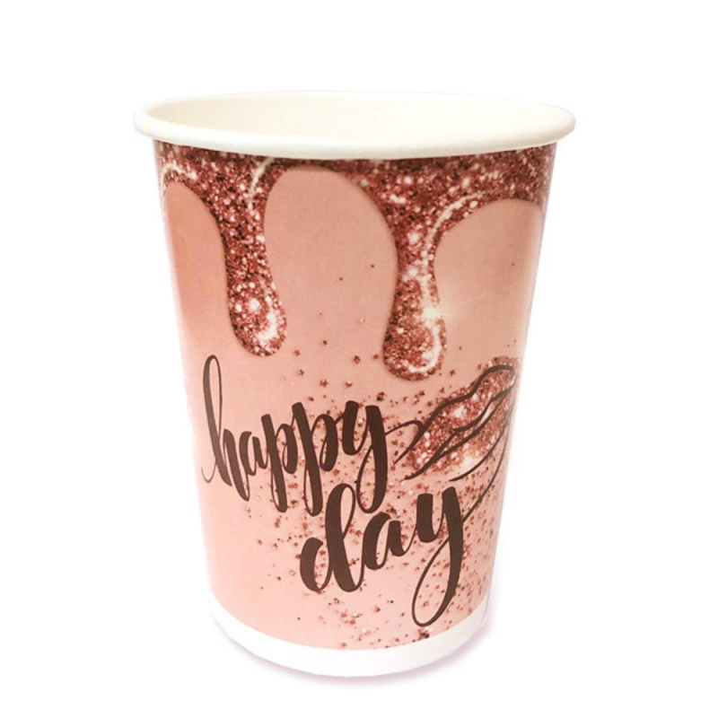 

Набор стаканов бумажных Happy Day 200мл 6шт/уп 6073244 2 упаковки