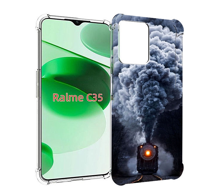 

Чехол MyPads Паровоз для Realme C35 / Narzo 50A Prime, Прозрачный, Tocco
