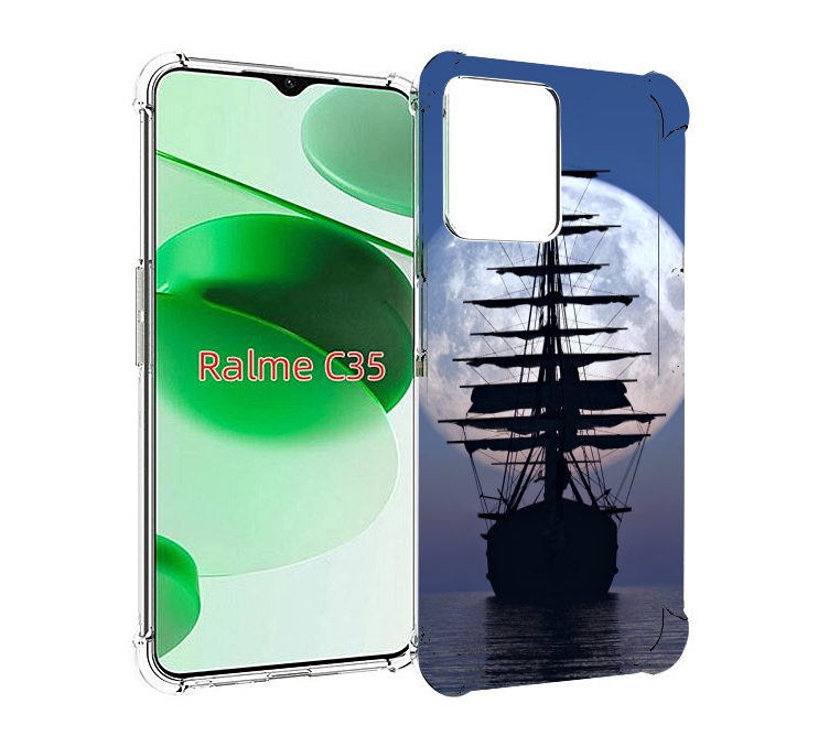 

Чехол MyPads Парус-в-море для Realme C35 / Narzo 50A Prime, Прозрачный, Tocco