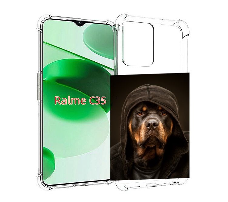 

Чехол MyPads Пес-барбос для Realme C35 / Narzo 50A Prime, Прозрачный, Tocco