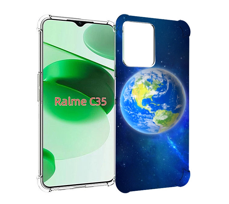 

Чехол MyPads Планета-Земля для Realme C35 / Narzo 50A Prime, Прозрачный, Tocco