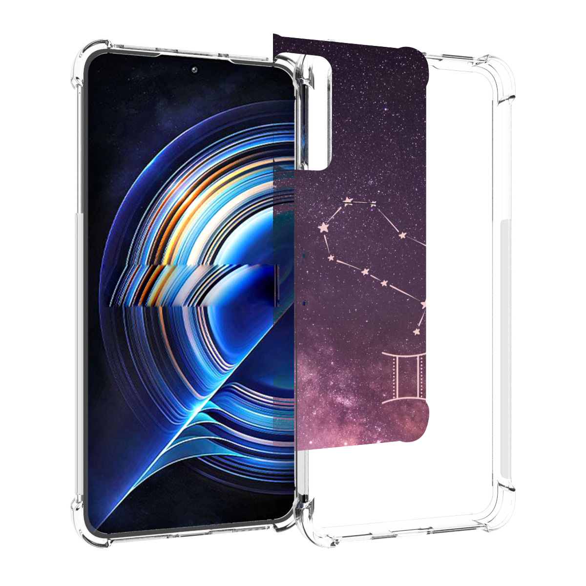 

Чехол MyPads знак зодиака близнецы 5 для Tecno Camon 19 Neo, Прозрачный, Tocco