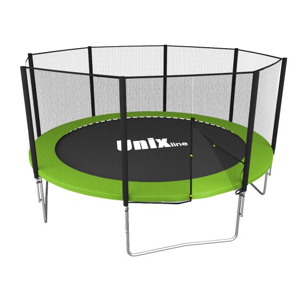 

Батут каркасный UNIX Line Simple 12 ft Green, общий диаметр 366 см, до 150 кг, Зеленый, Simple Outside