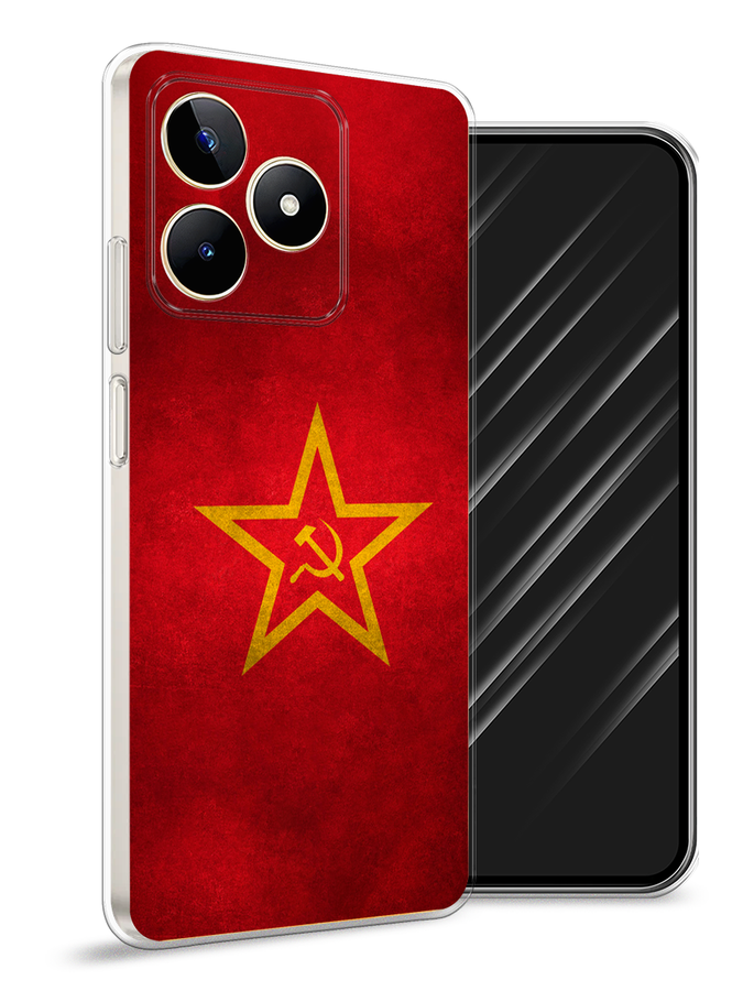 

Чехол Awog на Realme C53 "Красное знамя", Желтый;красный, 2514650-10