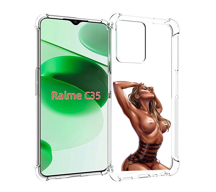 

Чехол MyPads Портупея денский для Realme C35 / Narzo 50A Prime, Прозрачный, Tocco