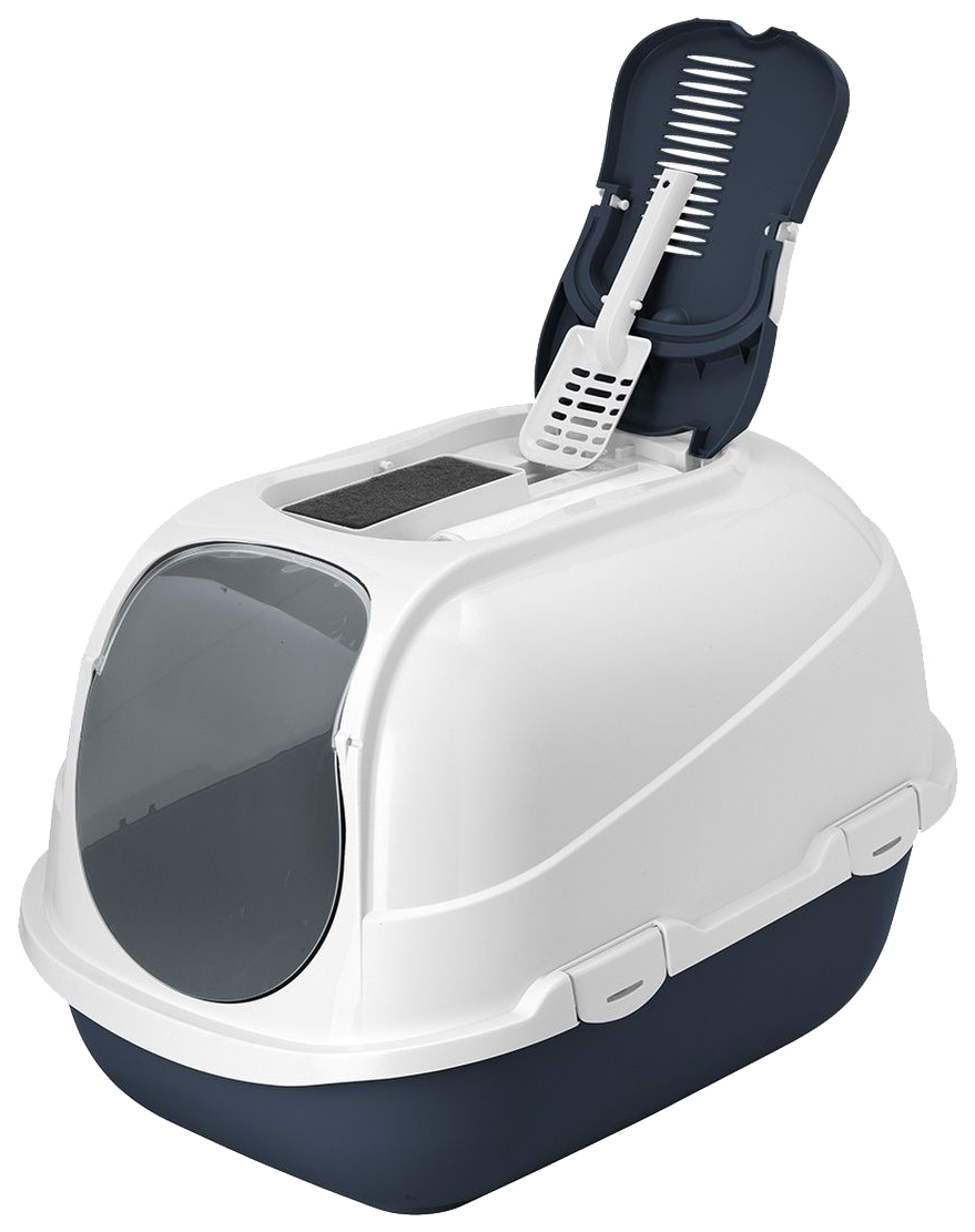 

Туалет для кошек Moderna, черничный, 65,7x47x49,3 см, Mega Comfy