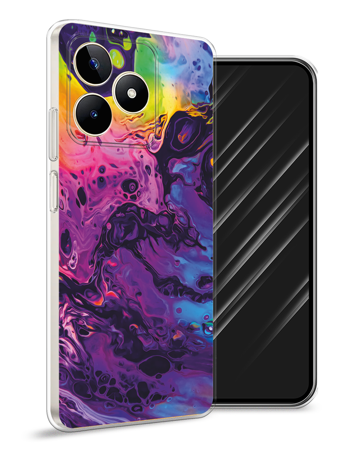 

Чехол Awog на Realme C53 "ACID fluid", Бордовый, 2514650-3