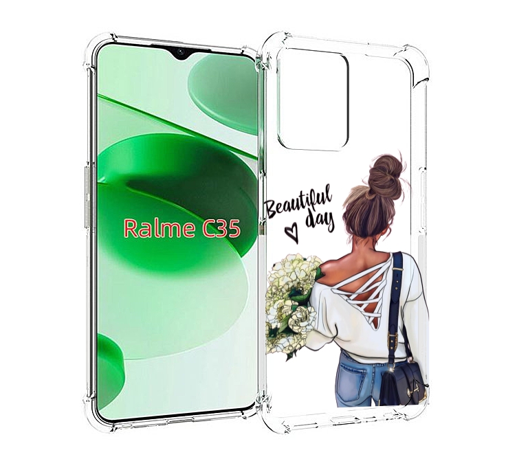 

Чехол MyPads Прекрасный-день для Realme C35 / Narzo 50A Prime, Прозрачный, Tocco