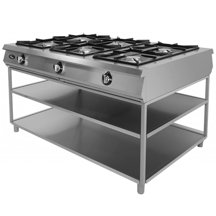 

Газовая плита Grill Master Ф6П2Г/1000 серебристый, Ф6П2Г/1000