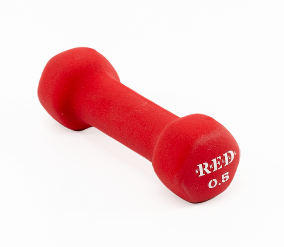 Неразборная гантель неопреновая Red Skill 1 x 0,5 кг, черный