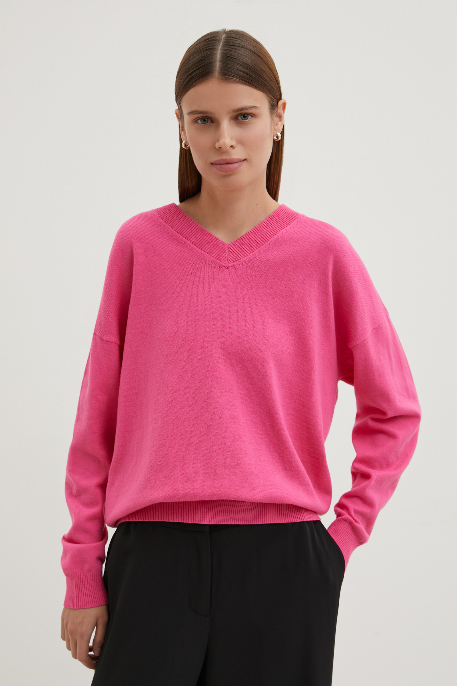 Пуловер женский Finn Flare BAS-10150 розовый L