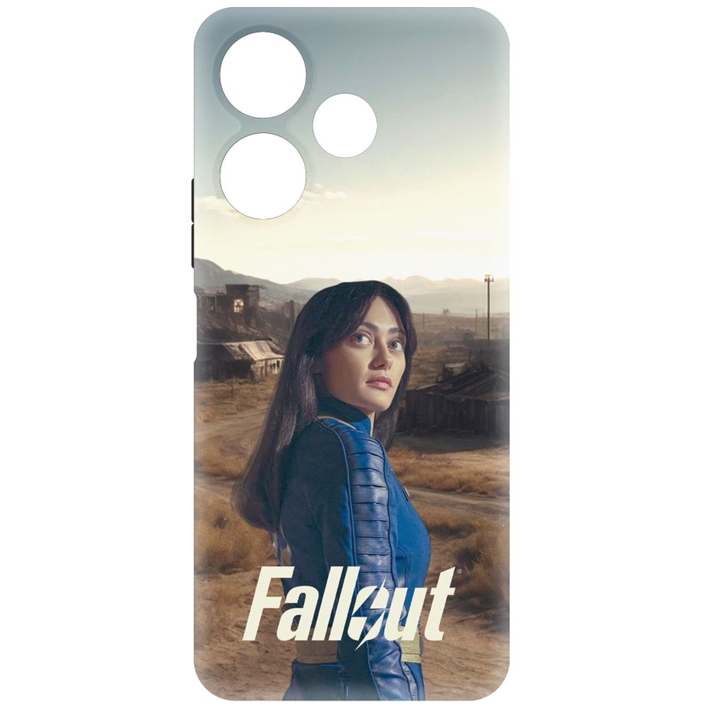 

Чехол-накладка Krutoff Soft Case Фоллаут (Fallout) - Люси в пустошах для Xiaomi Redmi 13, Черный