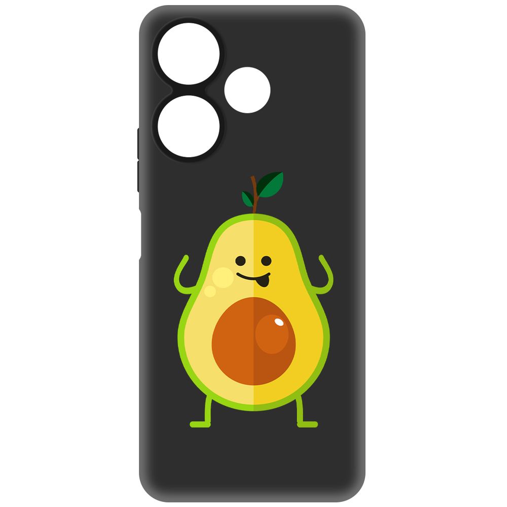 

Чехол-накладка Krutoff Soft Case Авокадо Веселый для Xiaomi Poco M6 4G черный