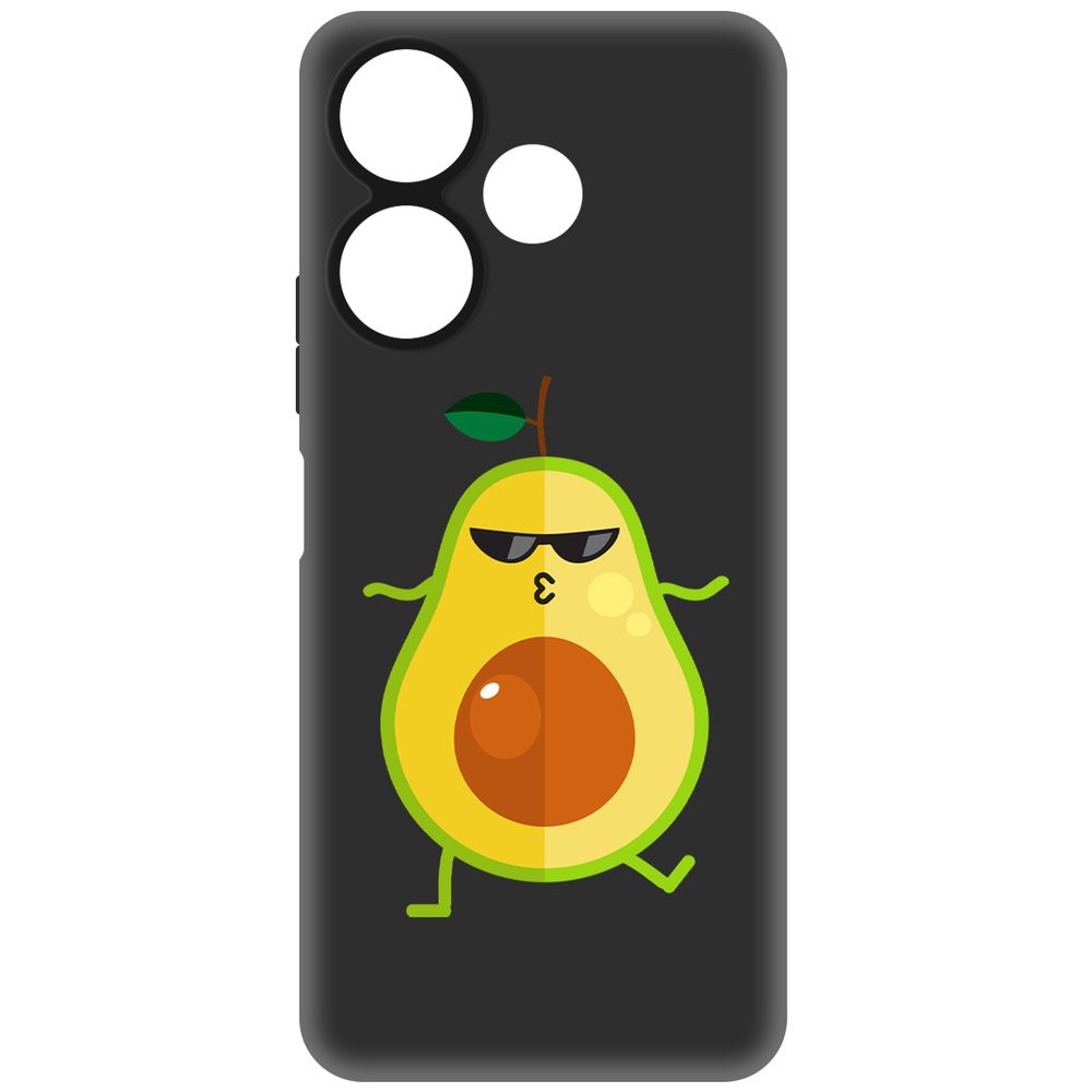 

Чехол-накладка Krutoff Soft Case Авокадо Стильный для Xiaomi Poco M6 4G черный