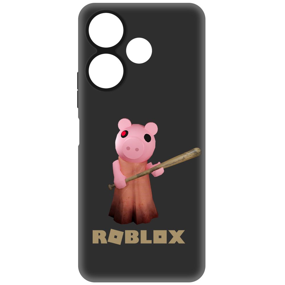 

Чехол-накладка Krutoff Soft Case Roblox-Пигги для Xiaomi Poco M6 4G черный
