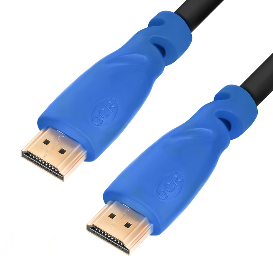 фото Кабель gcr gcr-hm301 hdmi - hdmi 0,5 м blue/black