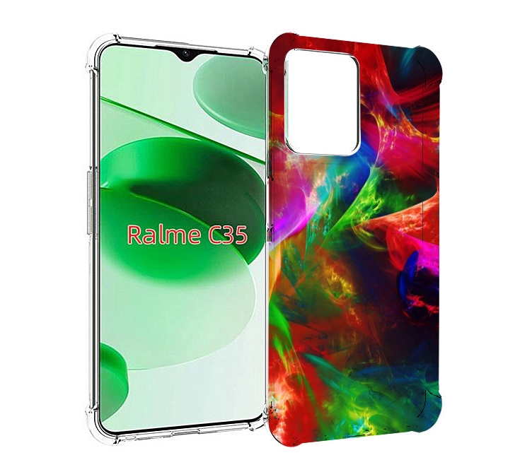 

Чехол MyPads Сияние-красок для Realme C35 / Narzo 50A Prime, Прозрачный, Tocco