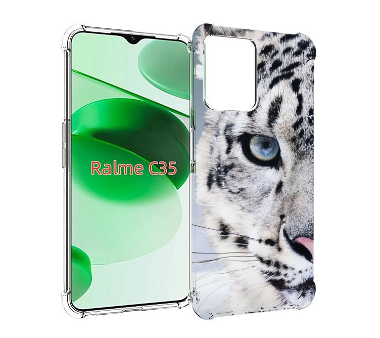 

Чехол MyPads Снежный-барс для Realme C35 / Narzo 50A Prime, Прозрачный, Tocco