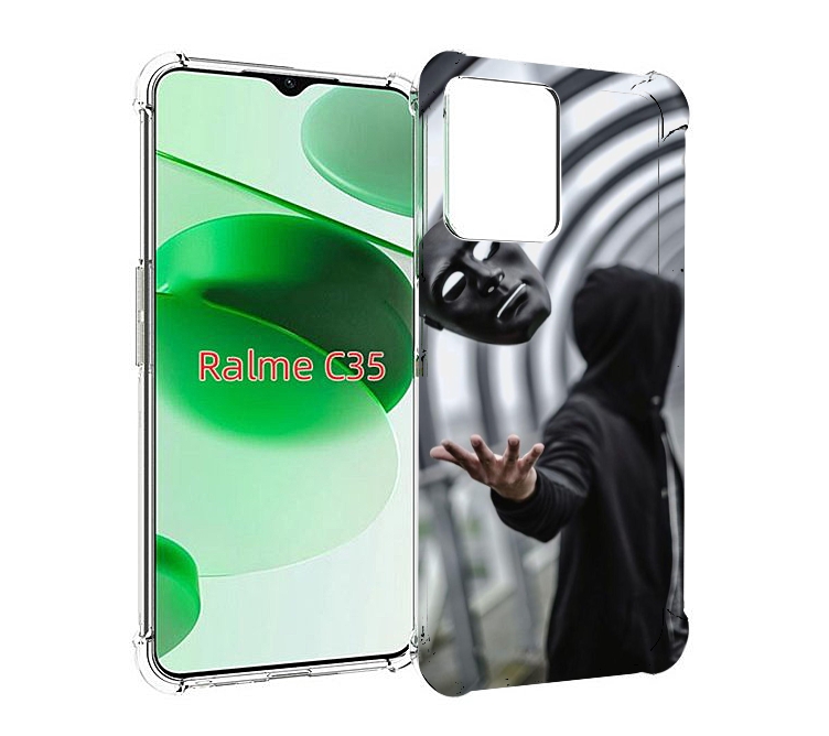 

Чехол MyPads Сними-маску для Realme C35 / Narzo 50A Prime, Прозрачный, Tocco