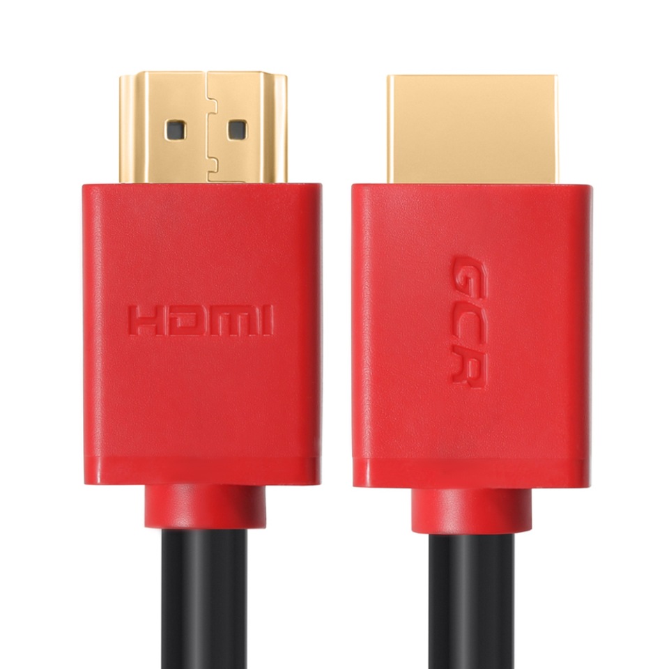 Кабель GCR GCR-HM400 HDMI - HDMI 0,3 м Red/Black