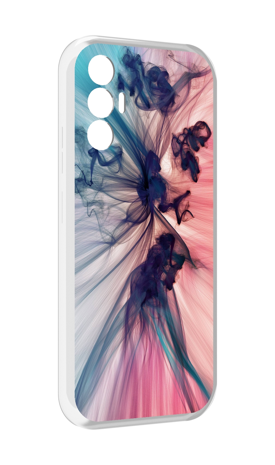 

Чехол MyPads разноцветный дым для Tecno Pova 3, Прозрачный, Tocco