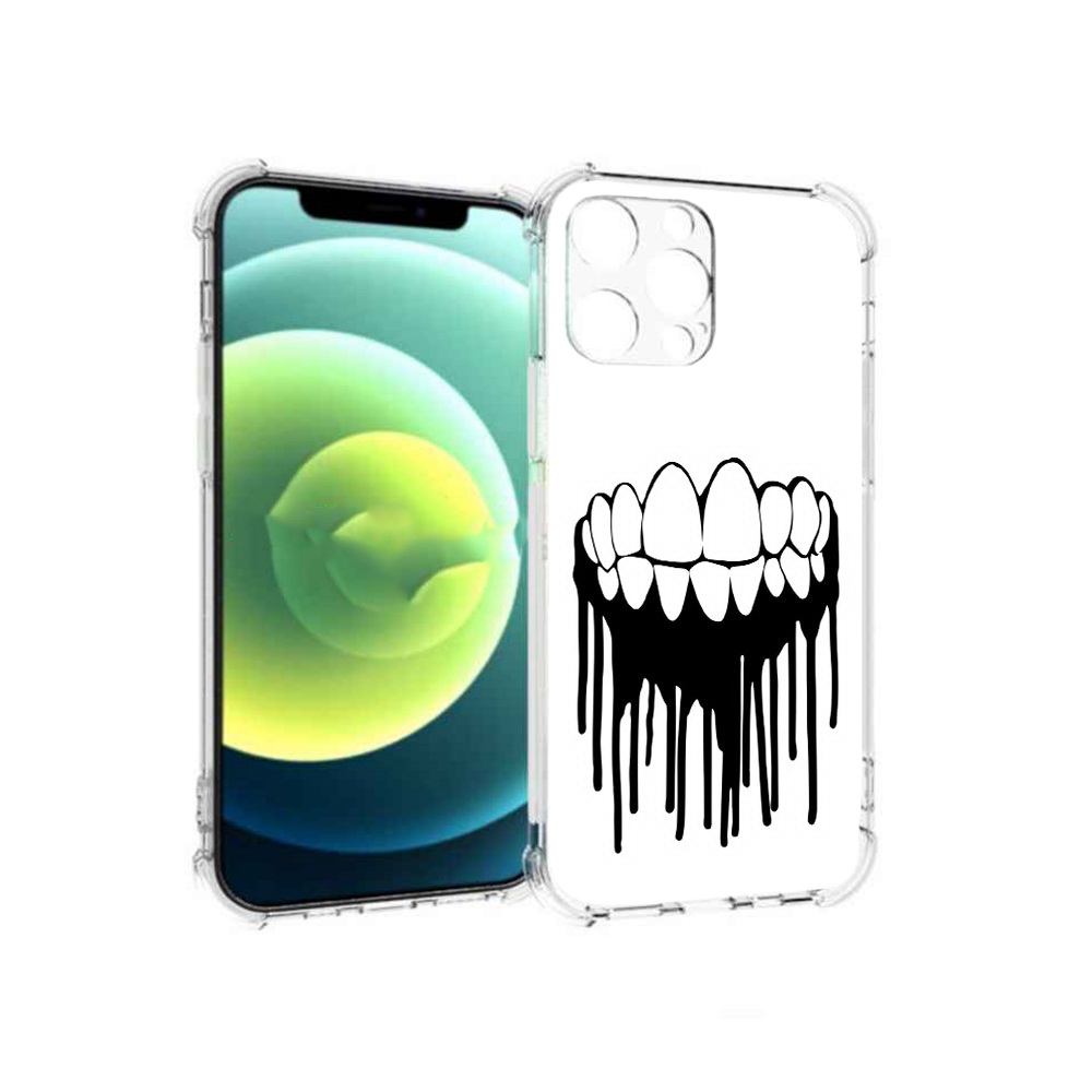 

Чехол MyPads Tocco для Apple iPhone 13 Pro зубы (PT163086.612.372), Прозрачный, Tocco