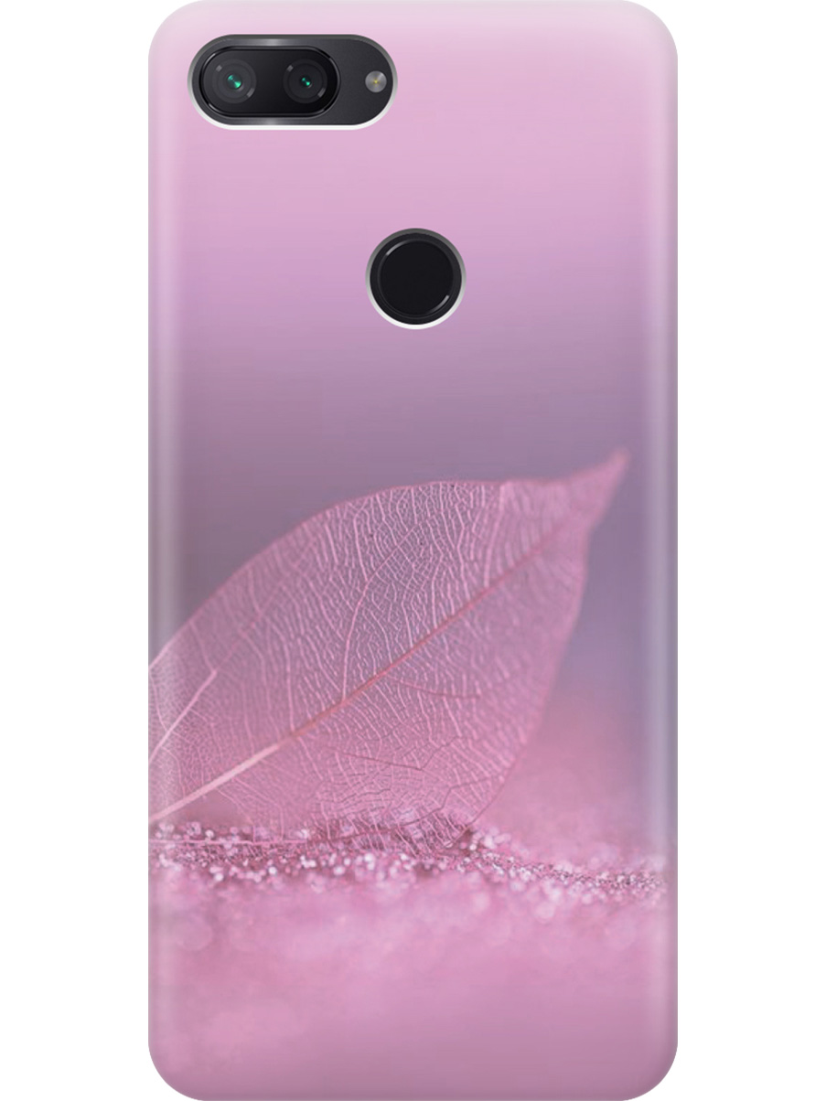 

Силиконовый чехол на Xiaomi Mi 8 Lite с принтом "Листок в розовых блестках", Прозрачный;розовый;фиолетовый, 719373222