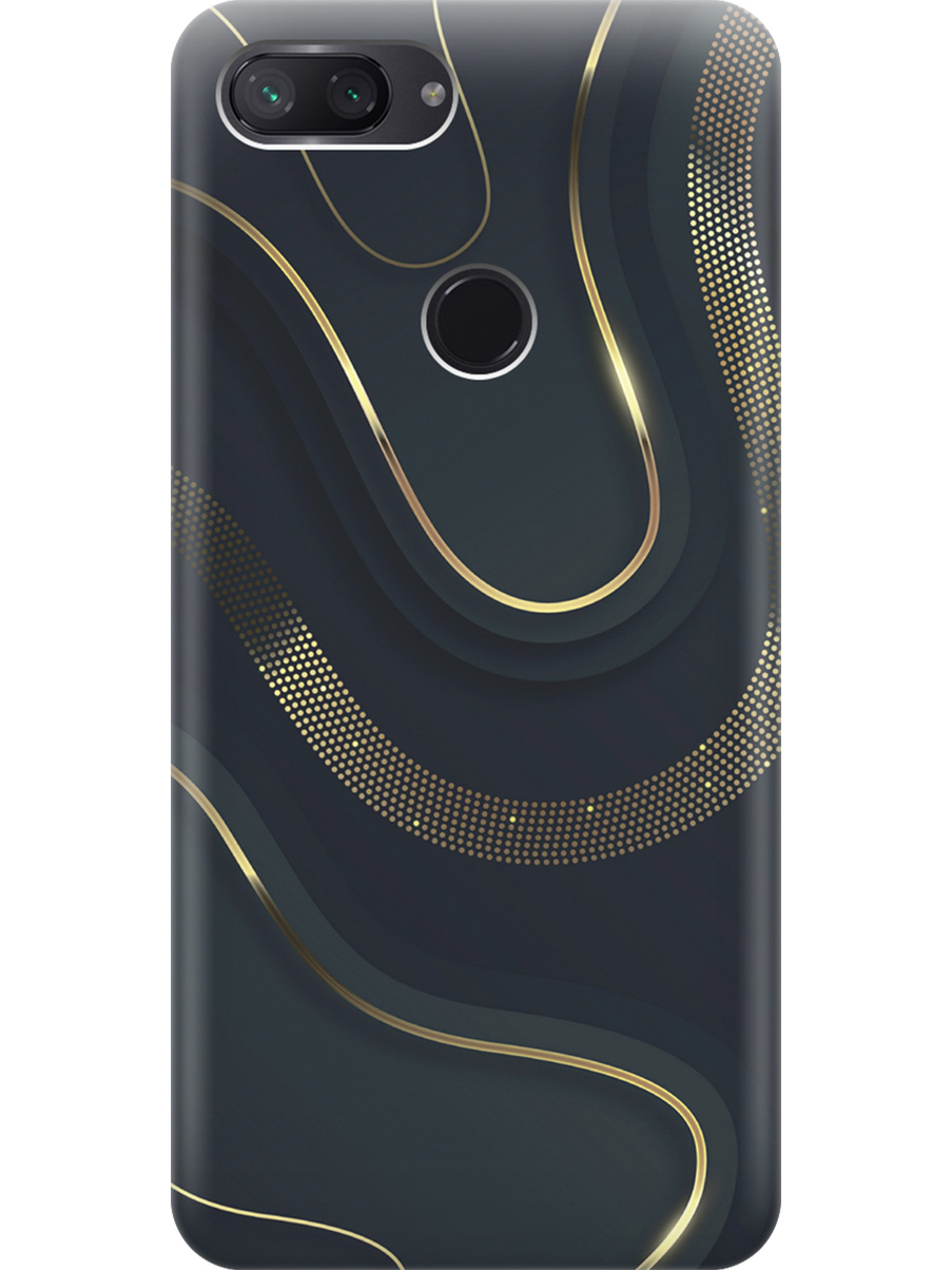

Силиконовый чехол на Xiaomi Mi 8 Lite с принтом "Золотистые акценты", Прозрачный;золотистый;серый, 719373231