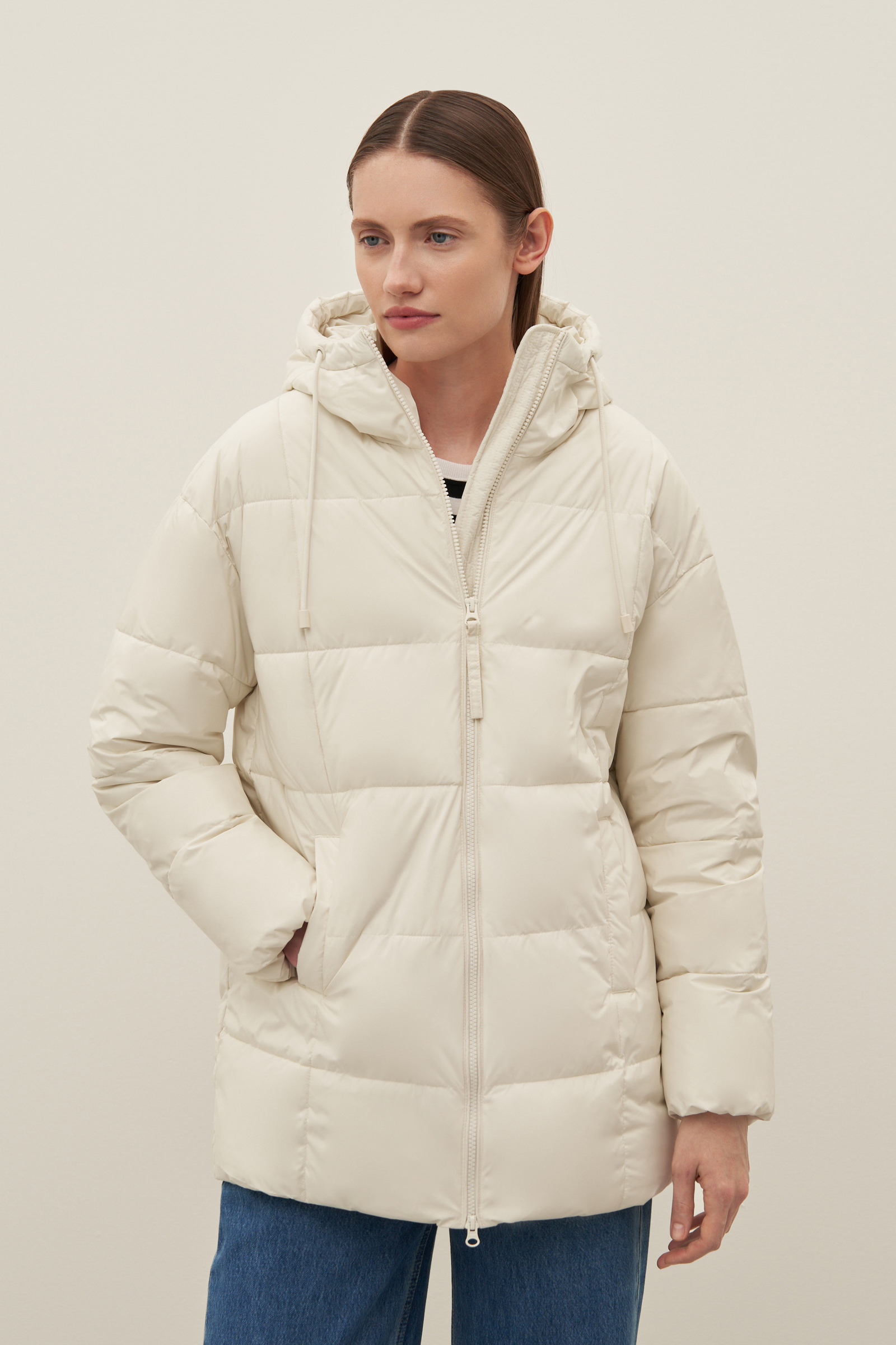 

Куртка женская Finn Flare FAC12014 белая S, Белый, FAC12014