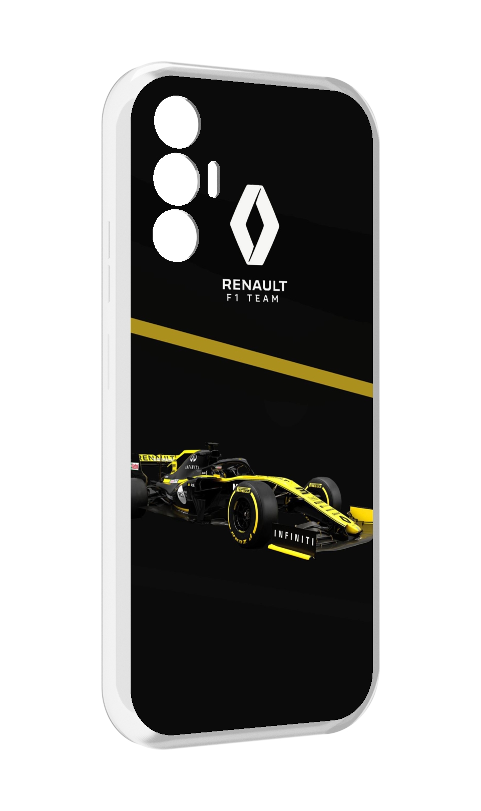 

Чехол Mypads Renault 2 Для Tecno Pova 3, Прозрачный, Tocco